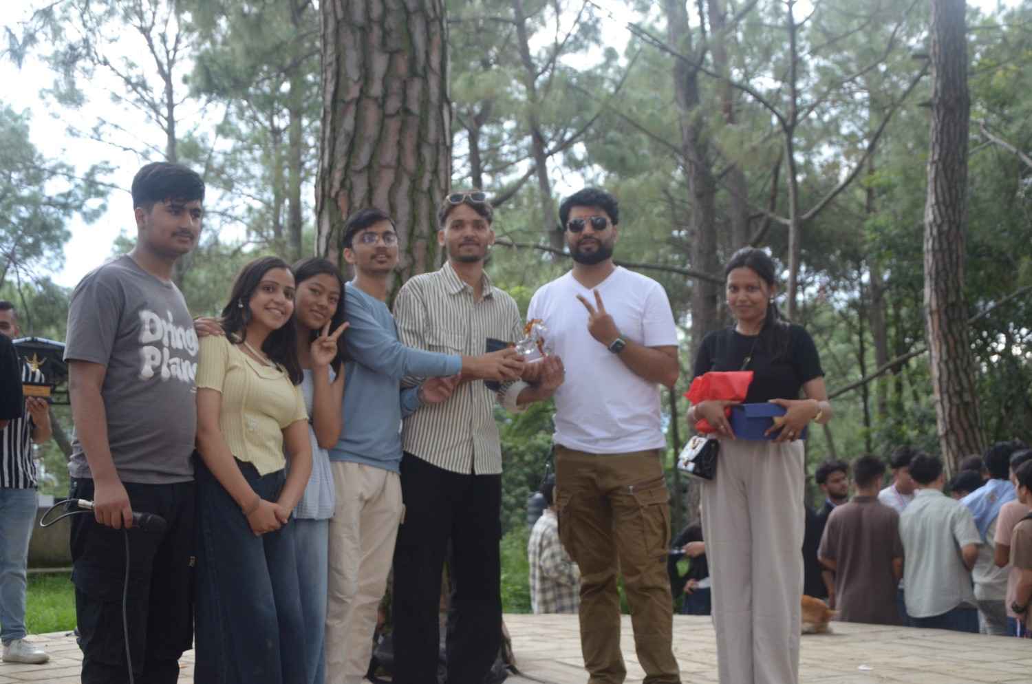 Gurukul CA students and faculty gathered at the picnic