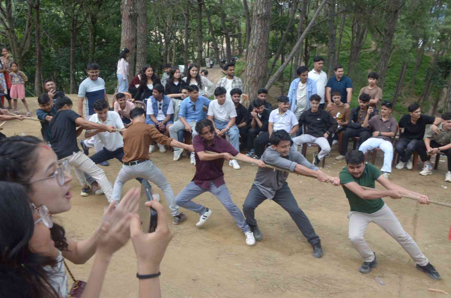 Gurukul CA students participating in a group outdoor activity