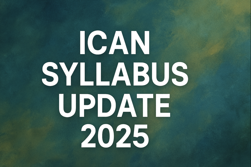 ICAN Syllabus Update: Navigating the New Foundation, Application & Advisory Levels with Gurukul CA.. — Gurukul CA recent news